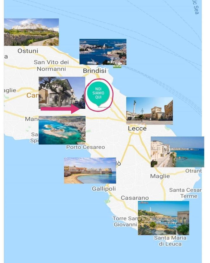 Bed and Breakfast Colori Del Salento Челліно-Сан-Марко Екстер'єр фото